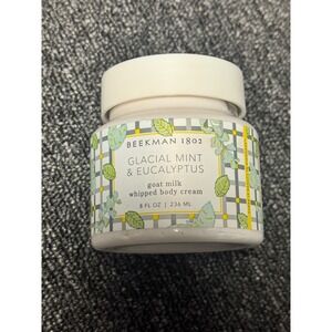 Beekman 1802 Glacial Mint Eucalyptus Goat Milk Whipped Body Cream 8 Fl Oz Sealed